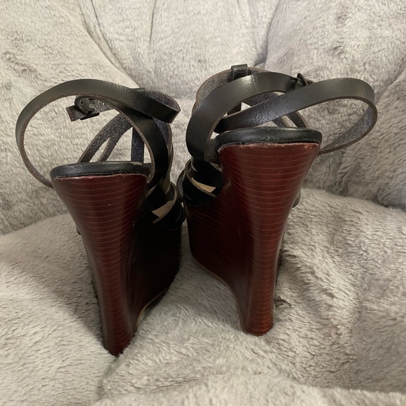 JustFab Bianka Black Platform Sandals. SIZE 8. - Picture 4 of 6